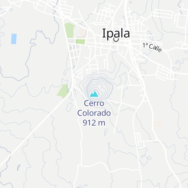 Map of Cerro Colorado