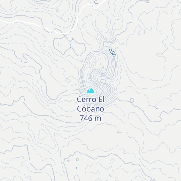 Map of Cerro El Cóbano