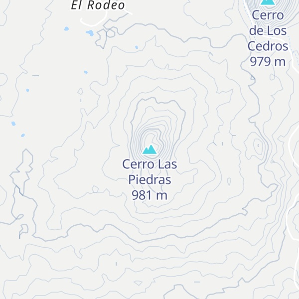 Map of Cerro Las Piedras
