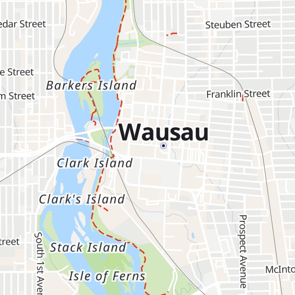 Map of Wausau Central Wisconsin Convention & Visitors Bureau