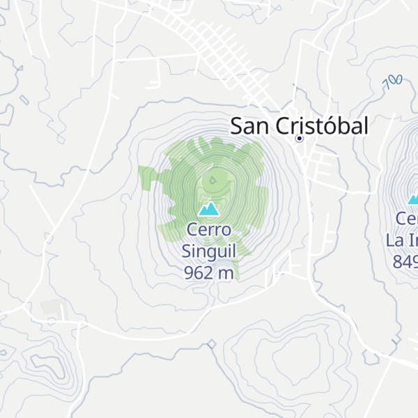 Map of Cerro Singuil