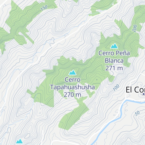 Map of Cerro Tapahuashusha