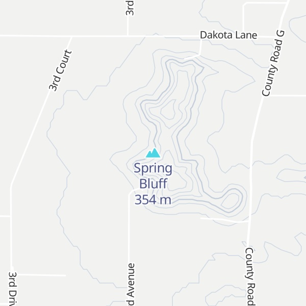Map of Spring Bluff