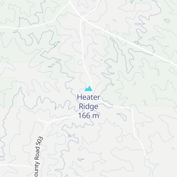 Map of Heater Ridge