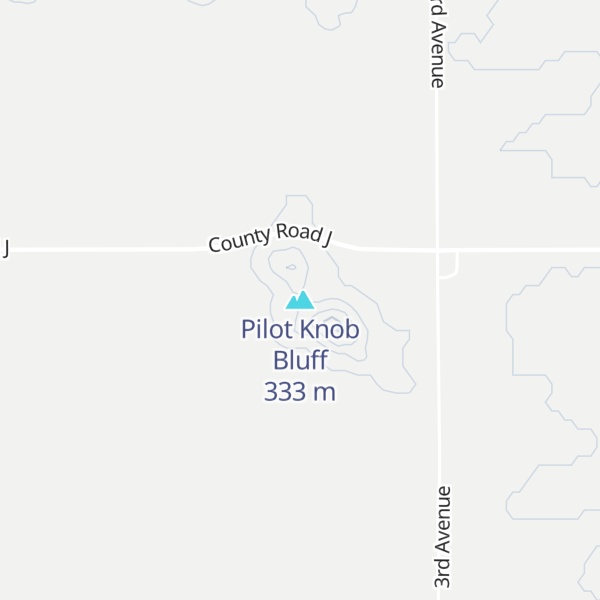 Map of Pilot Knob Bluff