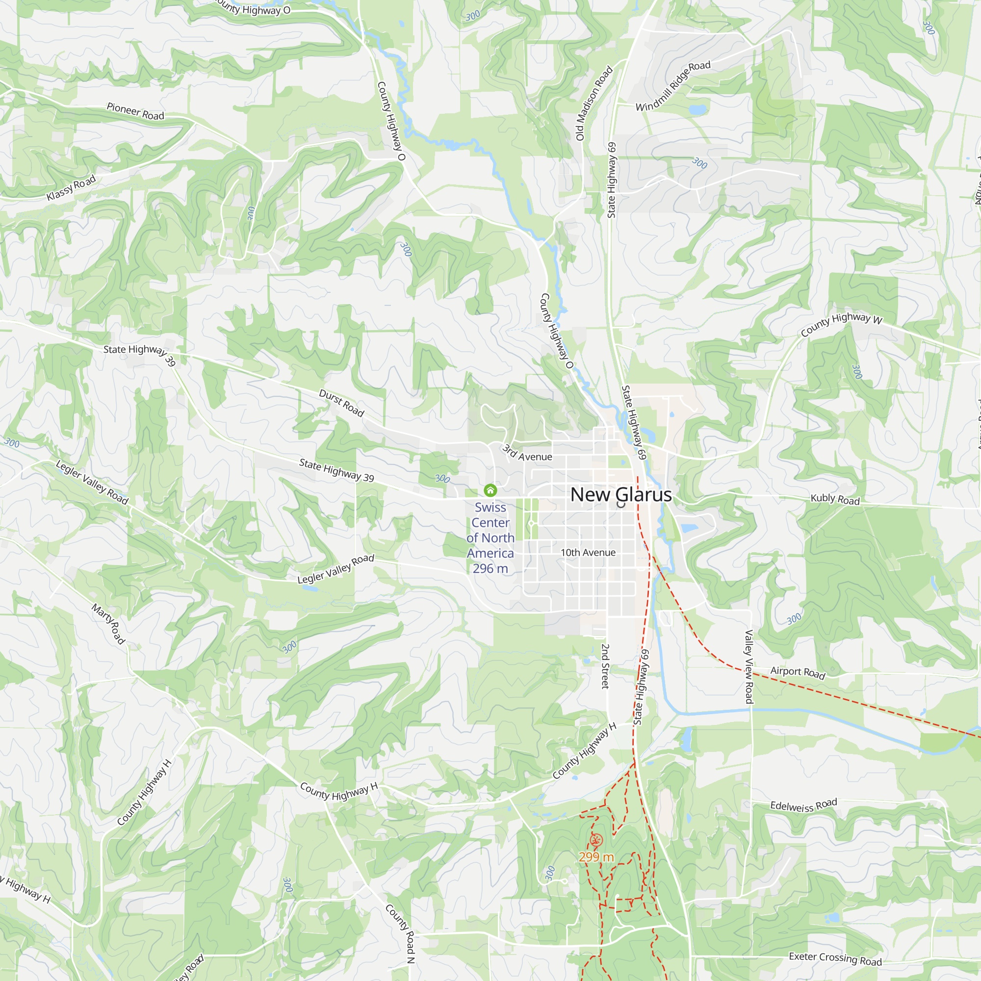 Swiss Center of North America map