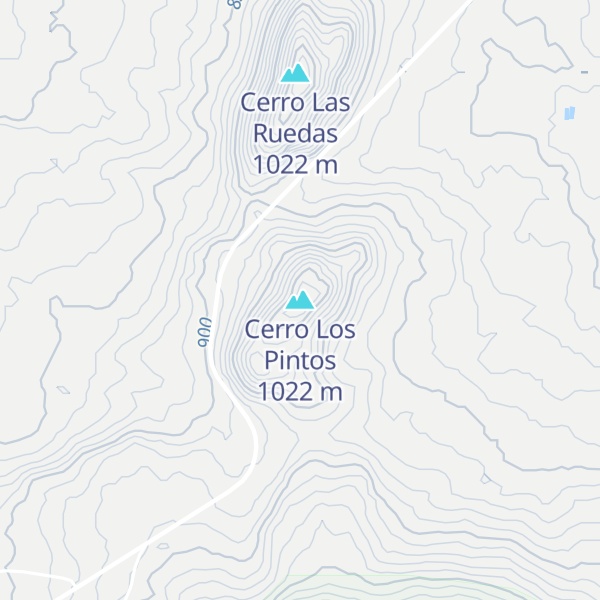 Map of Cerro Los Pintos