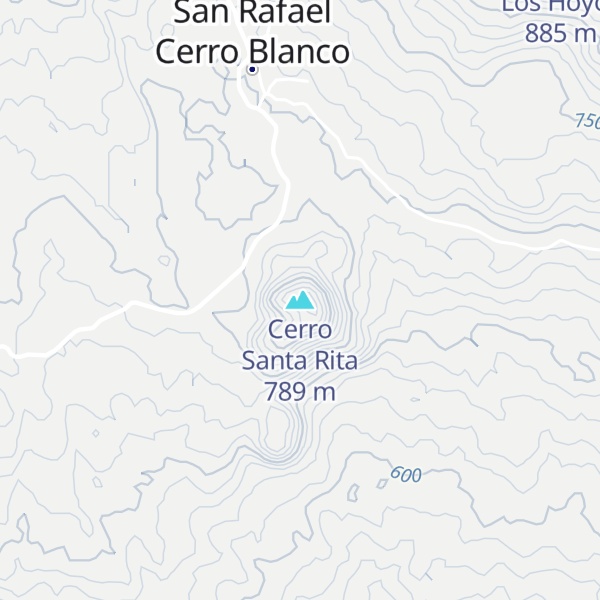 Map of Cerro Santa Rita