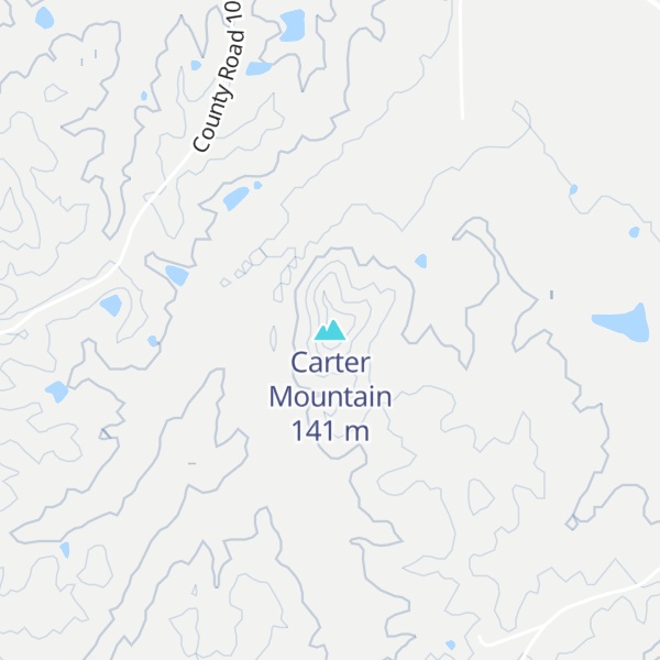 Map of Carter Mountain