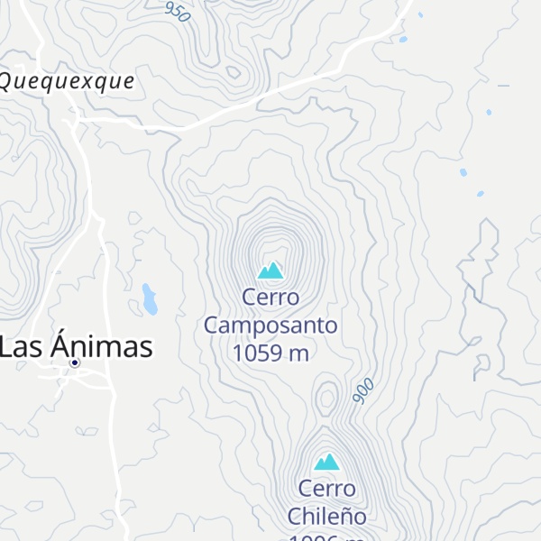 Map of Cerro Camposanto