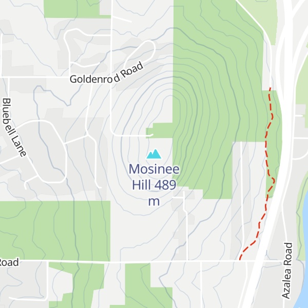 Map of Mosinee Hill
