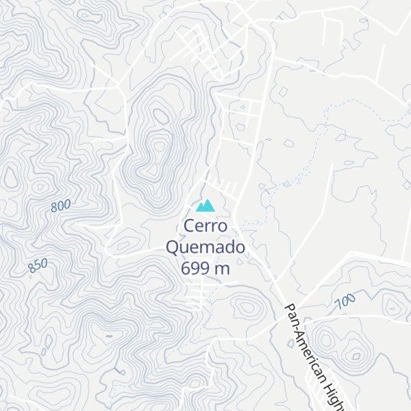 Map of Cerro Quemado
