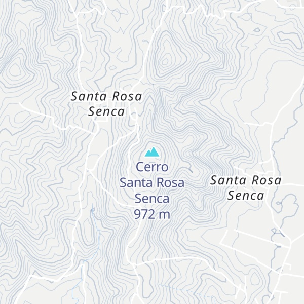Map of Cerro Santa Rosa Senca