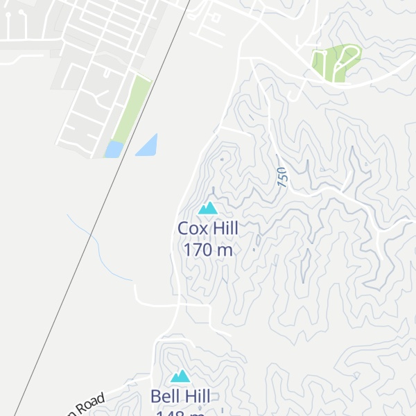 Map of Cox Hill