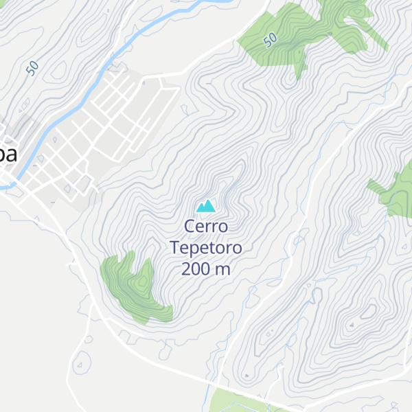 Map of Cerro Tepetoro