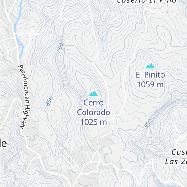Map of Cerro Colorado
