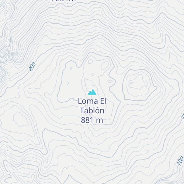Map of Loma El Tablón