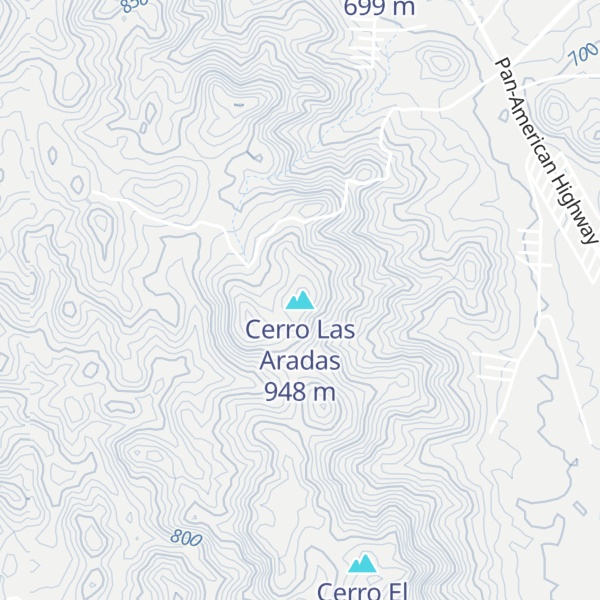 Map of Cerro Las Aradas