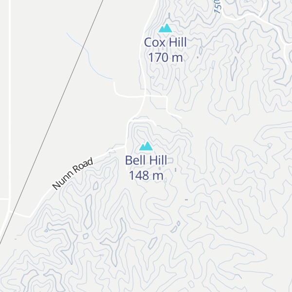 Map of Bell Hill