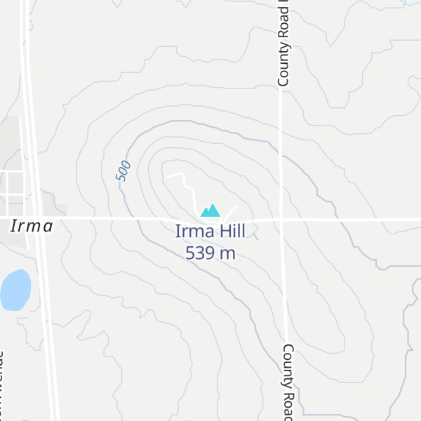 Map of Irma Hill