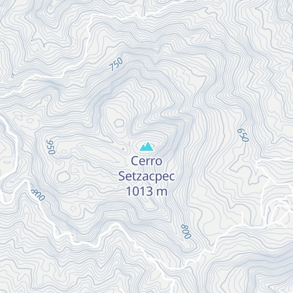 Map of Cerro Setzacpec