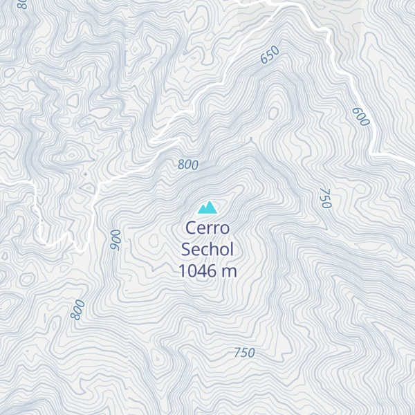 Map of Cerro Sechol