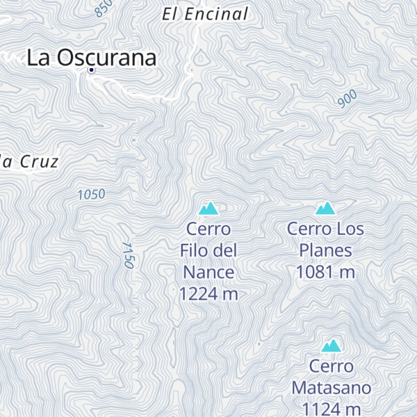 Map of Cerro Filo del Nance