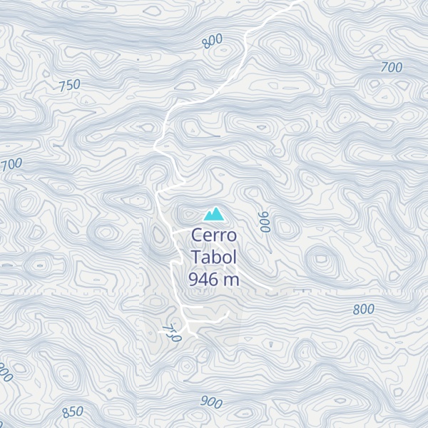 Map of Cerro Tabol
