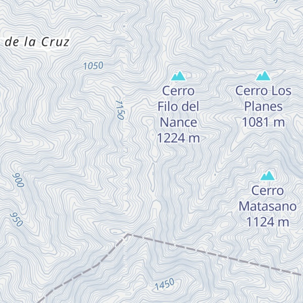 Map of Cerro El Roblar