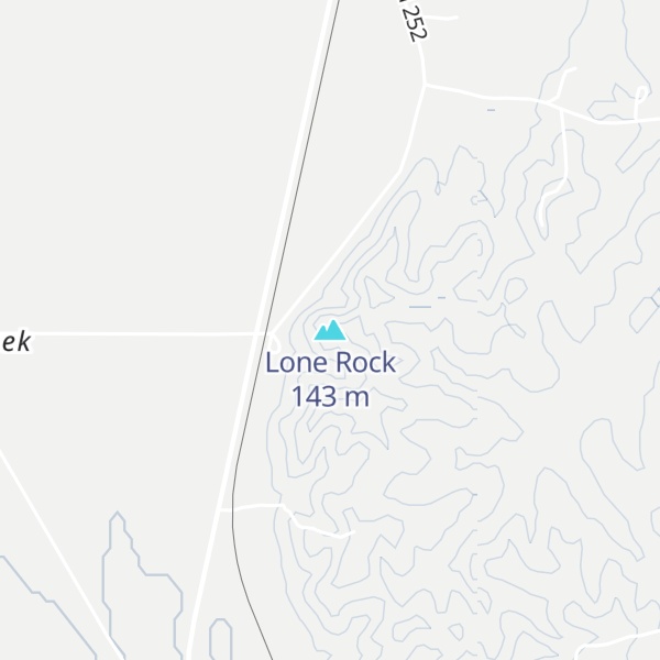 Map of Lone Rock