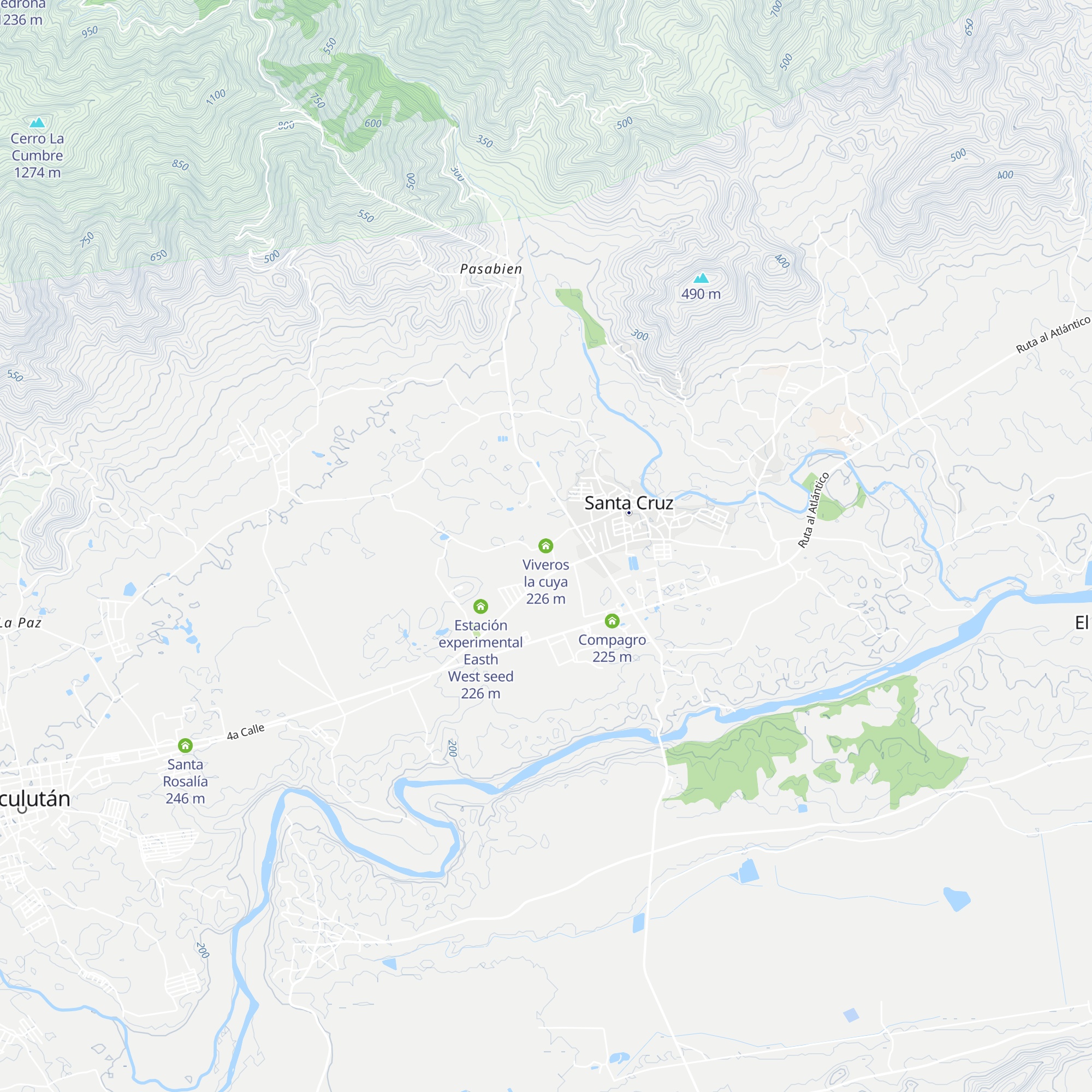 Viveros la cuya map
