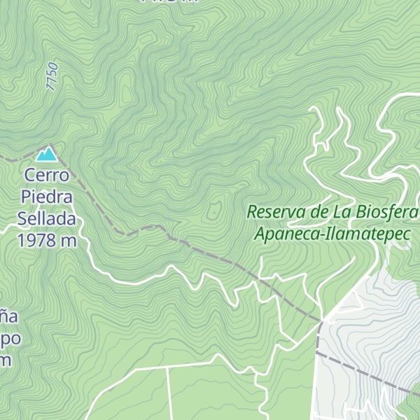 Map of Cerro Peña Blanca