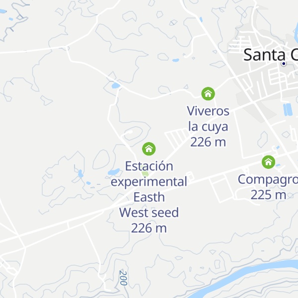 Map of Estación experimental Easth West seed