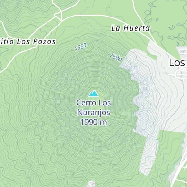 Map of Cerro Los Naranjos