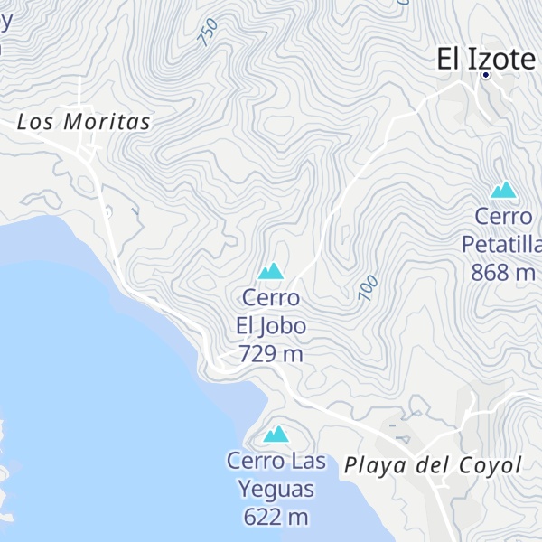 Map of Cerro El Jobo