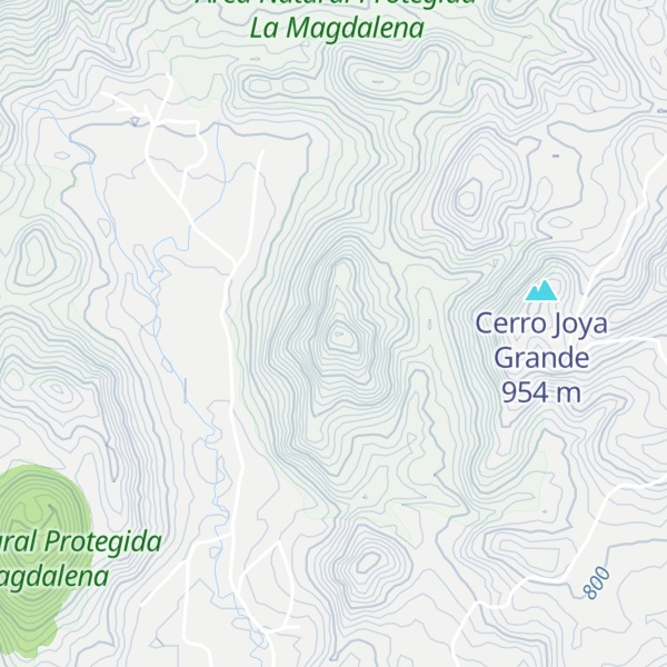 Map of Cerro Malacara