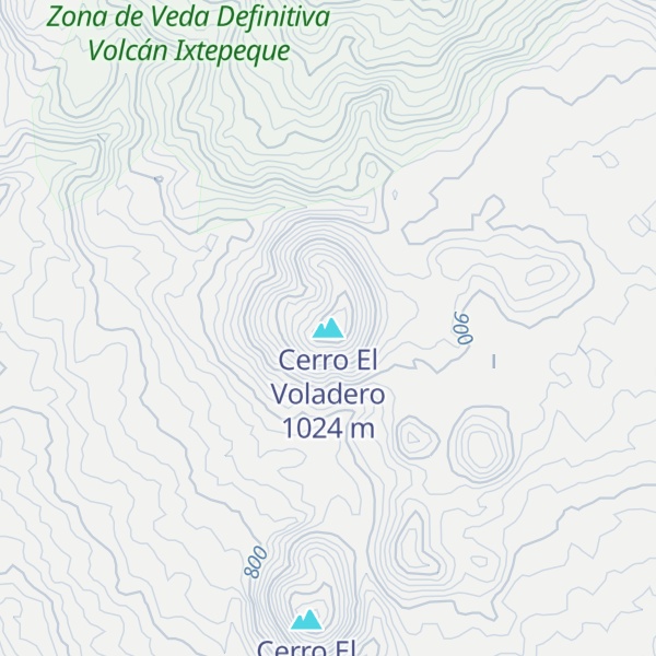 Map of Cerro El Voladero