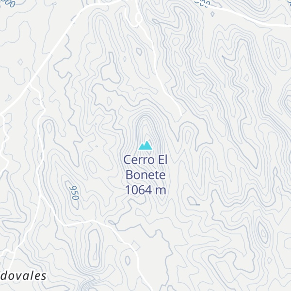 Map of Cerro El Bonete