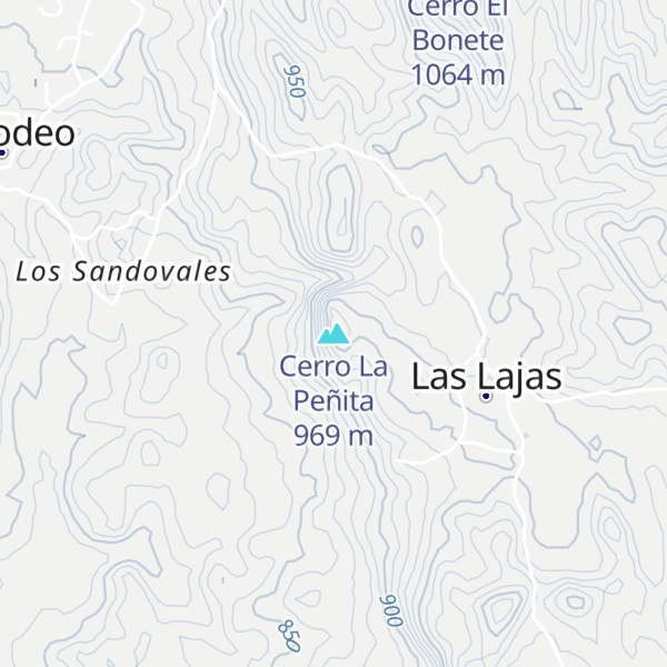 Map of Cerro La Peñita