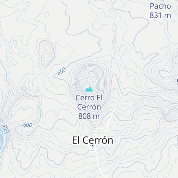 Map of Cerro El Cerrón