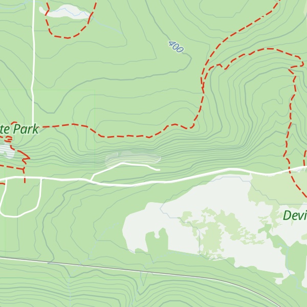 Map of East Bluff South Face