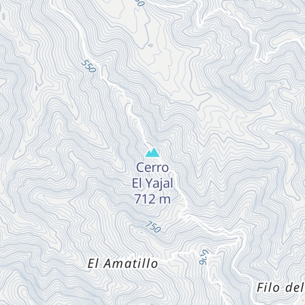 Map of Cerro El Yajal
