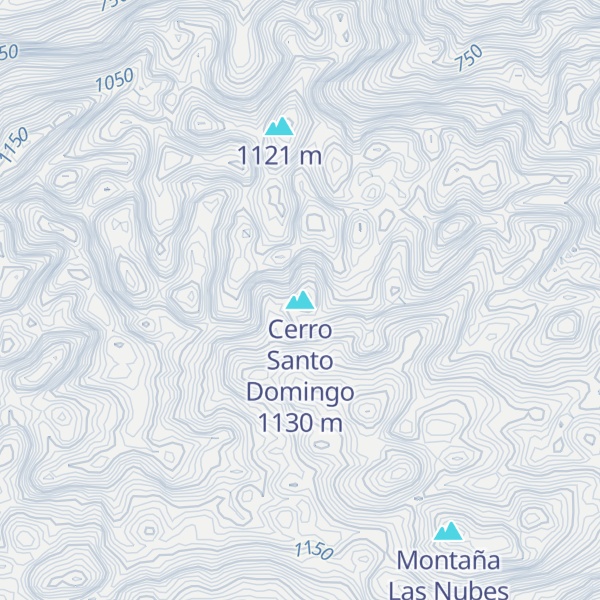 Map of Cerro Santo Domingo