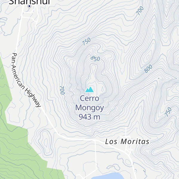 Map of Cerro Mongoy