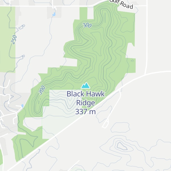 Map of Black Hawk Ridge
