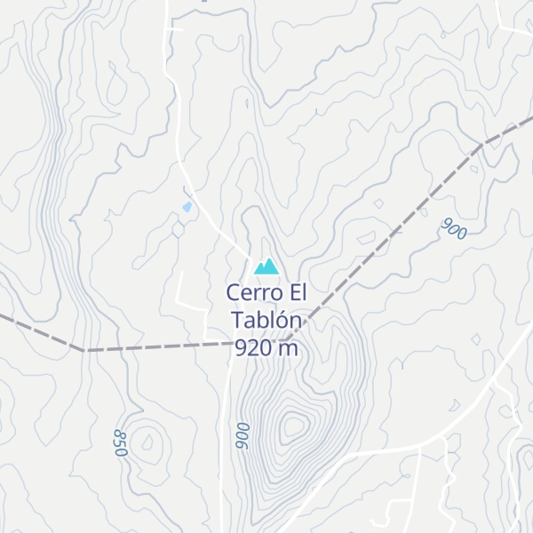 Map of Cerro El Tablón