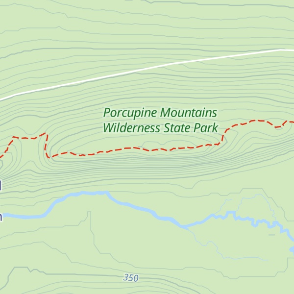 Map of Cuyahoga Peak