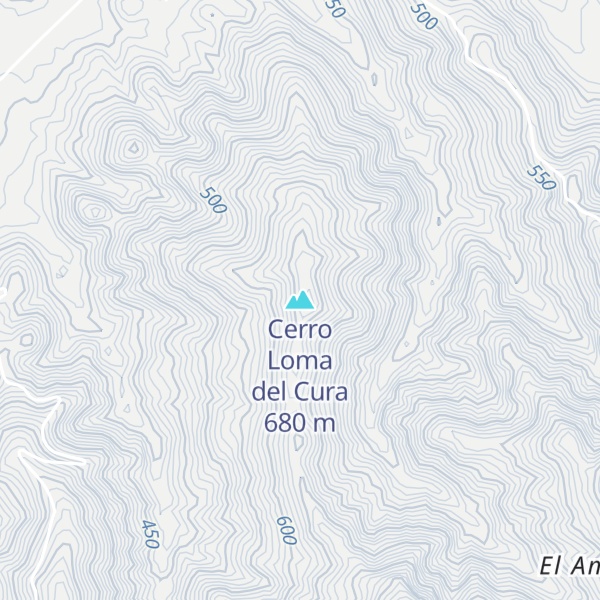 Map of Cerro Loma del Cura