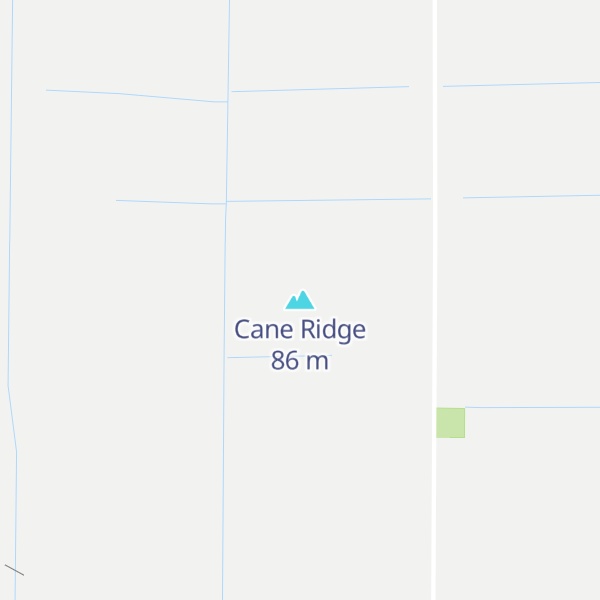 Map of Cane Ridge