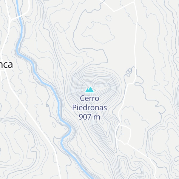 Map of Cerro Piedronas